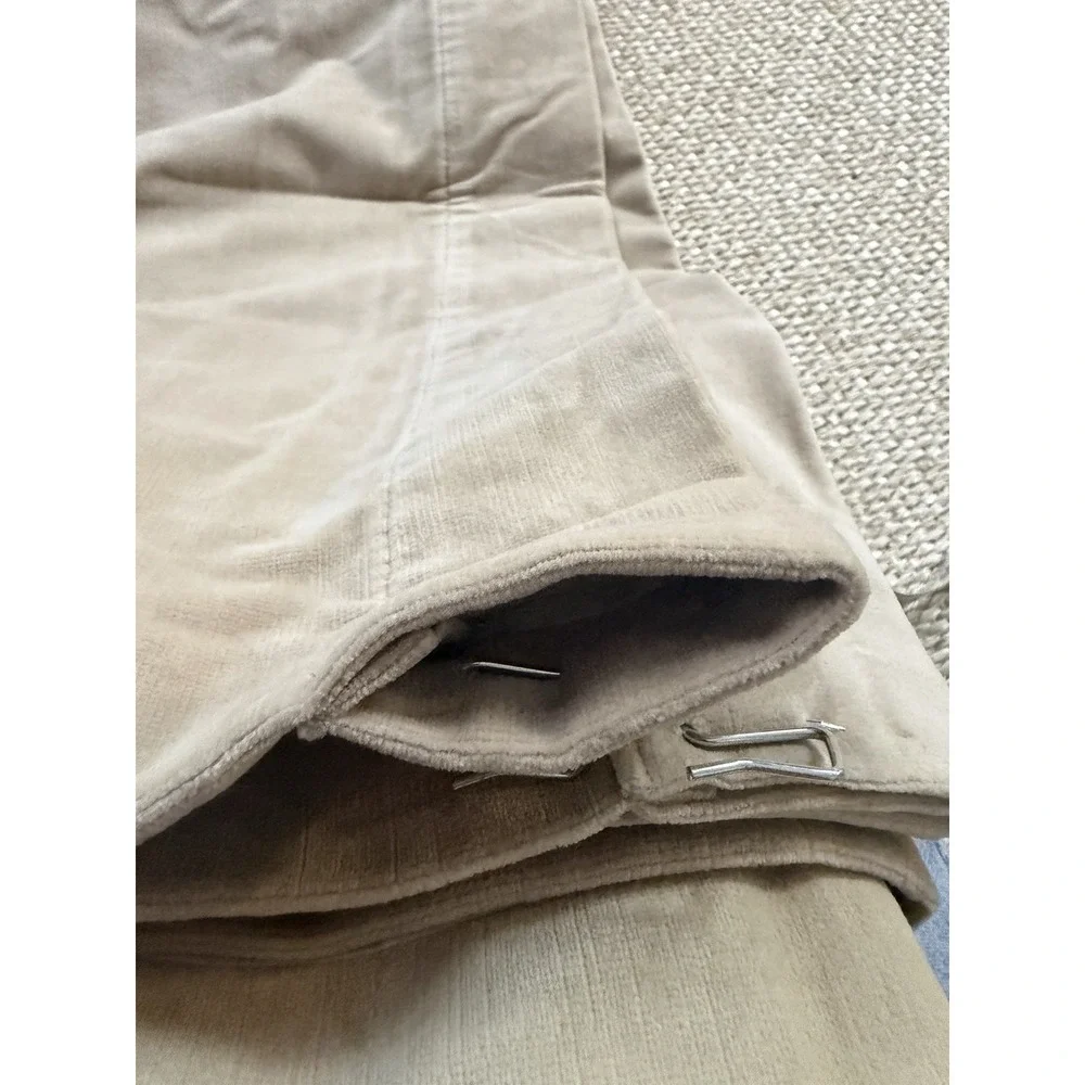 Restoration Hardware Velvet Drapes Curtains 50x94 One Panel‎ Vintage Taupe Pole